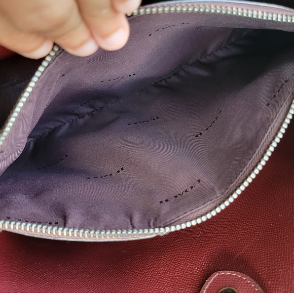 COACH 💜 Willow shoulder bag in ice purple colorblock purse C2590 - Picture 5 of 16